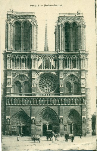Postcard 1917 cathedrale - postcard,
