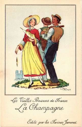 Cpa champagne les vieilles - cpa, la