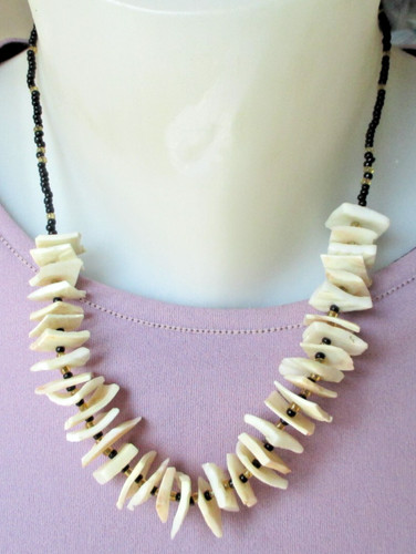 Ancien collier perles nacre - de,