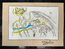 Salvador Dali Dessin sur