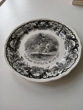 Ancienne Assiette Scène De