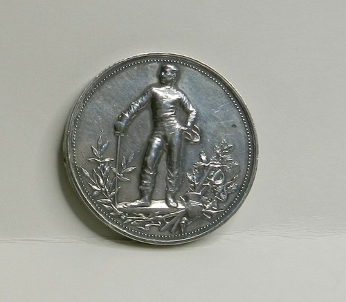 Belle médaille argent - argent,