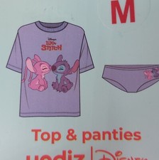 Haut de pyjama + culotte Disney Stitch et Angel Taille M