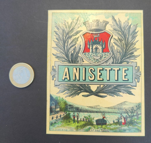 Ancienne étiquette anisette - ancienne,