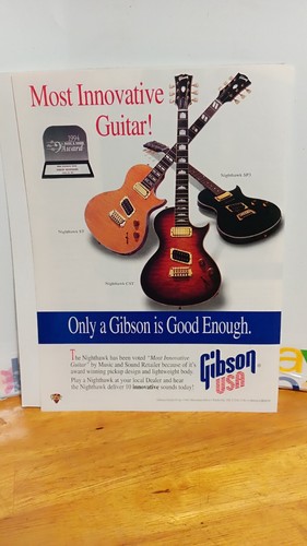 Gibson nighthawk guitar print - guitar,
