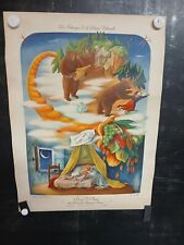 AFFICHE  LOTERIE NATIONALE "REVES D'OURS"  37x50cm  ANNEES 1950