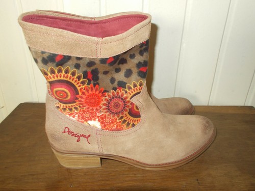 Bottes bottines daim - , marron