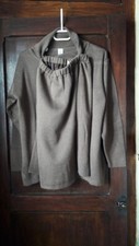 Ensemble/tailleur marron pull