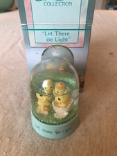 Enesco Precious Moments Mini Waterball w/ little chicks "Let There be Light"