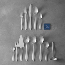 Villeroy & Boch Arthur Brossé Service de Table Couverts Set 68 Pièces Acier