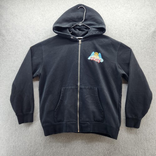 Obey hoodie mens medium black - mens,