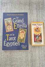 Le Grand Etteilla et le Tarot Égyptien Colette Haëberlé J. Grancher + jeu RARE