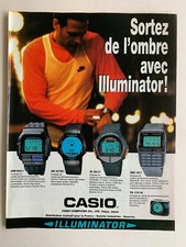 PUBLICITE 1995 - MONTRES CASIO ILLUMINATOR