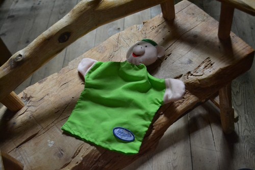 Marionnette petitcollin verte - marionnette,