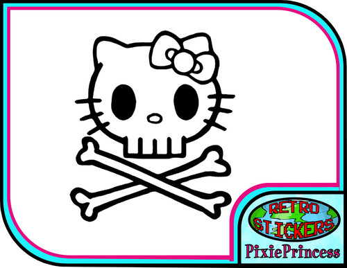 Hello kitty crâne - hello, f