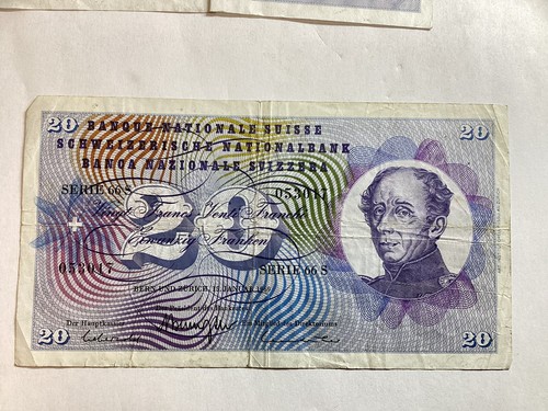 Billet francs suisse 1969 - -,