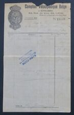 Facture LIEGE 1913 COMPTOIR VELOCIPEDIQUE BELGE cycle MEPHISTO vélo bike 55