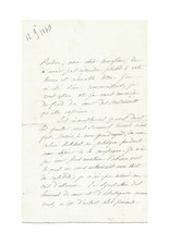 Alphonse de LAMARTINE / Lettre