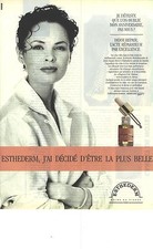 PUBLICITE ADVERTISING 1990   ESTHEDERM cosmétiques derm repair