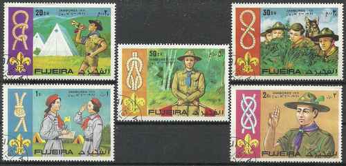 Timbres scoutisme fujeira - timbres,