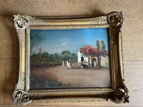 Ancienne peinture orientaliste - ancienne,