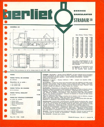 Berliet bennes basculantes - berliet,