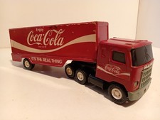 Buddy L J Mack semi remorque Coca Cola avec casiers tole 1/24 BE