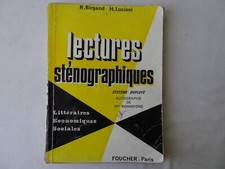 lectures sténographiques Système Duployé - R.BIRGAND et H.LUCIANI