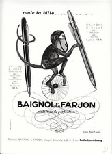 Publicité ancienne Baignol et