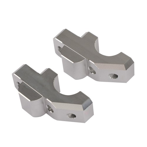 Pontets guidon 32mm argent - de,