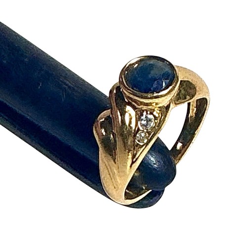 Bague plaqué orné un - or,