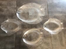 Ensemble service plat assiette à poisson en verre Pasabahce Arcoroc Tupperware