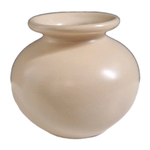 Vase boule grès signé - vase,