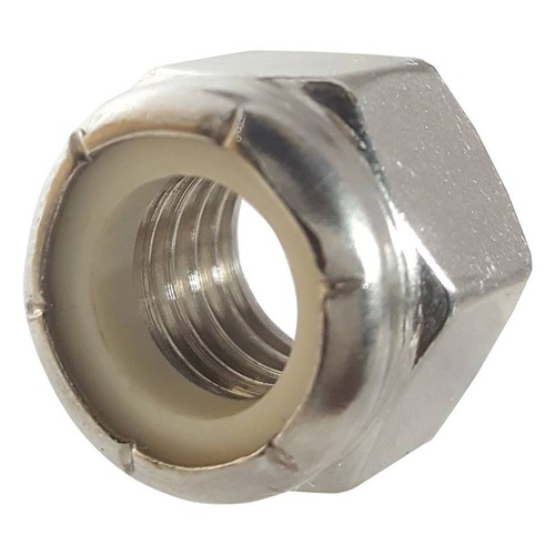 Stainless steel nylon insert - stainless,