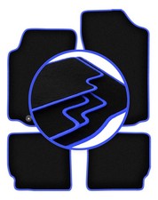 Tapis de sol en Velours noir pour Peugeot 306 1993-2001 set 4-pcs