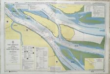 Amirauté 8126 Chang Jiang Intérieur Approches À Shanghai Marin Papier Map Chart