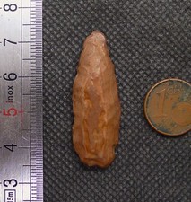 38mm Pointe Flèche Néolithique Paléolithique Ancien Mali Sahara Afrique SILEX