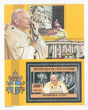 IVORY COAST 2005 Perf. POPE