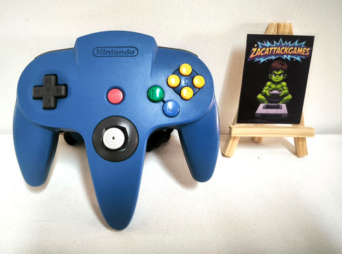 Manette nintendo n64 bleue - manette,