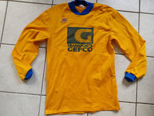MAILLOT FOOT GERBAUD FRANCE TRANSPORTS GEFCO NYLON VINTAGE TAILLE L/D6 BE