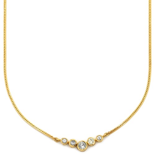 Collier pendentif diamant - , or