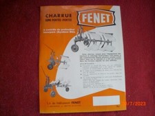 ANCIEN  PROSPECTUS   PUBLICITAIRE   CHARRUE  PORTEE    FENET