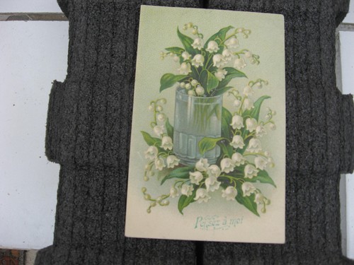 Cpa muguet pensez moi - muguet, a