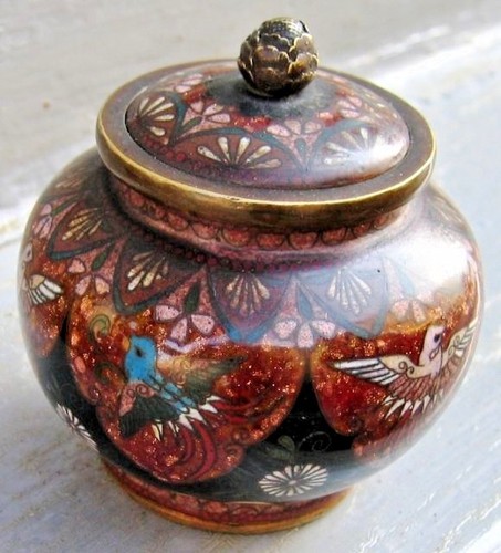 Ancien pot cloisonné - ancien,