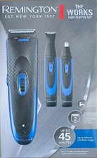 Kit de tondeuse à cheveux Remington HC910 The Works bleu