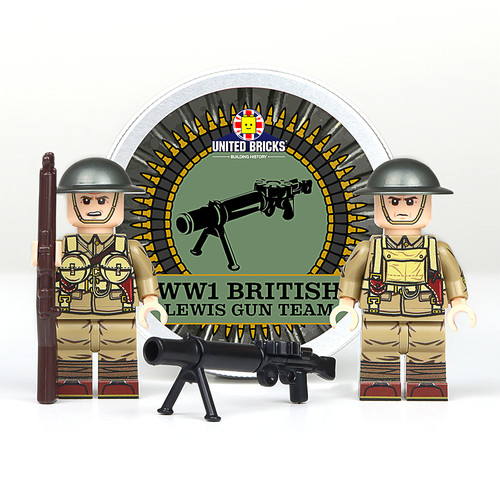 Ww1 british lewis gun - british, team