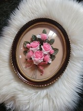 CADRE OVALE VINTAGE FLEURS