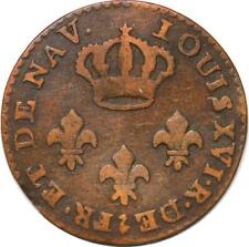 S5741 Rare Guyane Louis XVI Cayenne 2 sous 1789 A Paris >Faire Offre