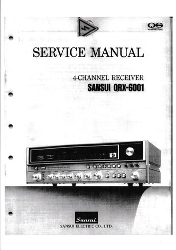 Manuel service pour sansui - manuel,