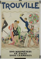 Lauro Trouville 200 kilomètres de Paris 2000 chambres Circa 1980 Affiche